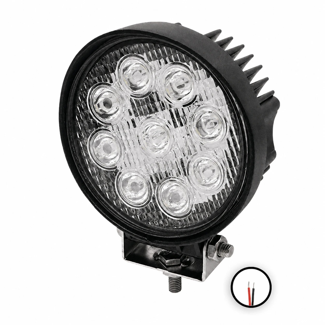 Světlo pracovní 1755 lumenů, 9× LED, 115 × 115 × 40 mm