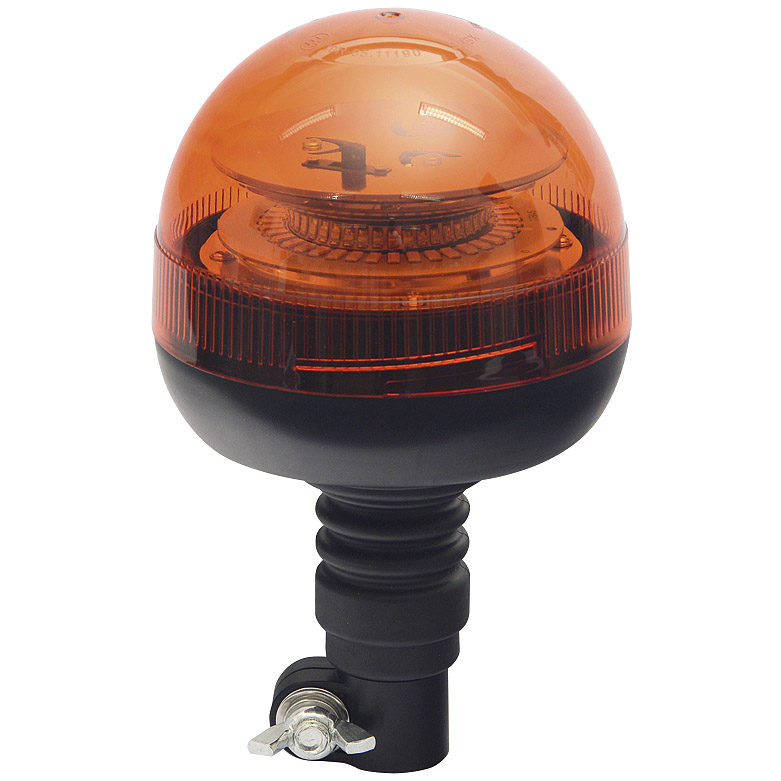Maják oranžový na tyč pružný, 60× LED, 15 W, 208 × 129 mm